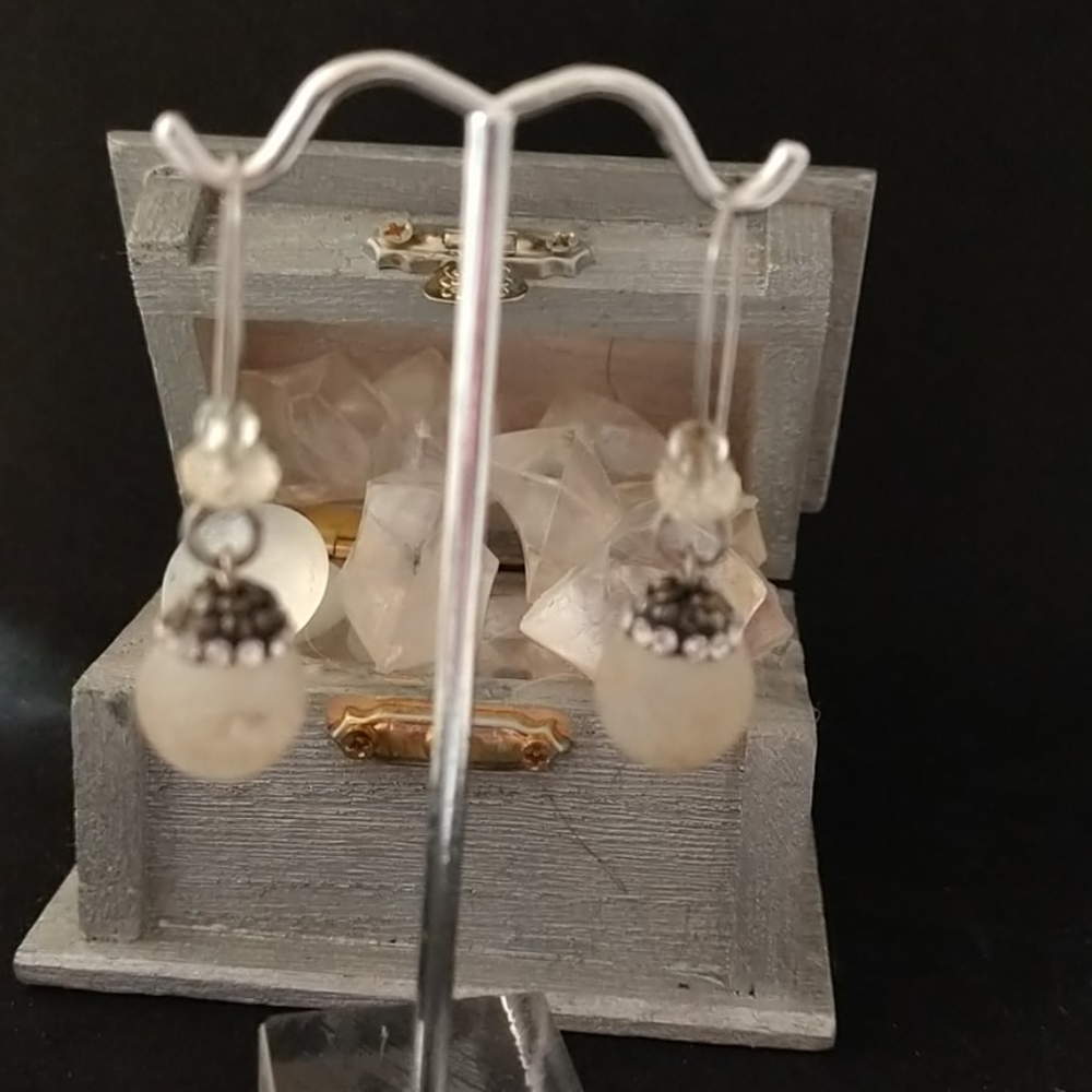 Beautiful handmade geode Crystal dangles